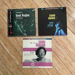 Lot of (3) Sarah Vaughan LPs vintage vinyl records jazz